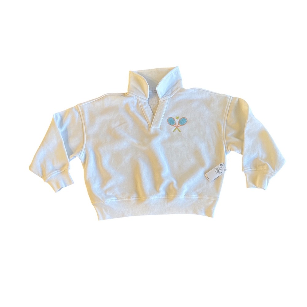 NWT Old‎ Navy Girls Tennis Crop Sweatshirt Girls Size 6-7